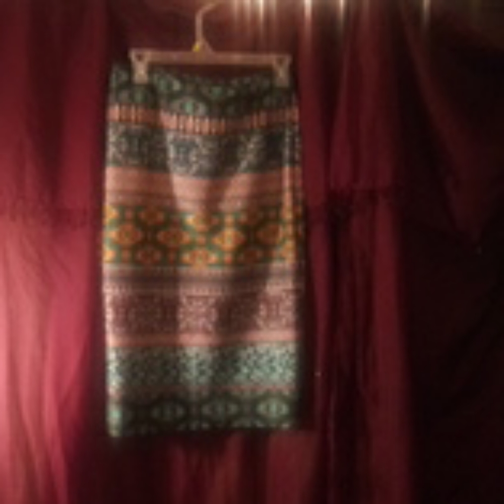 By and By multi color pencil skirt
